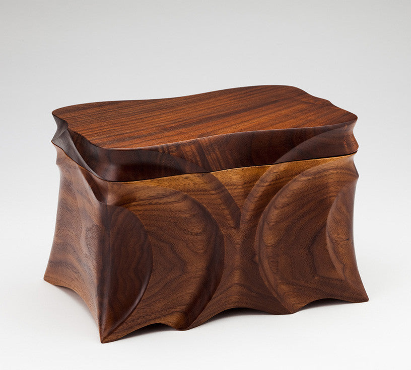 Maelstrom Black Walnut Wood Cremation Urn