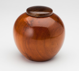 Handmade Pet Cremation Urn in Cherry Wood