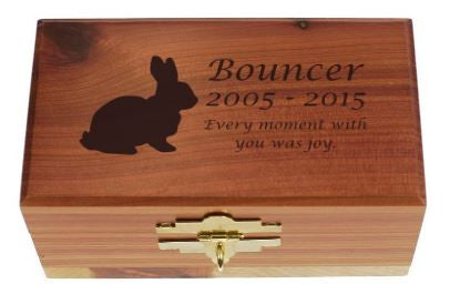 Cedar Urn - Small - Deluxe Engraving w/ Silhouette