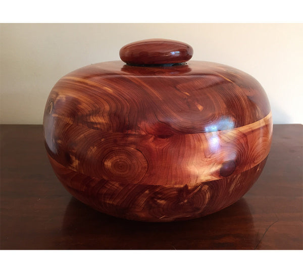 Handmade Cedar Wood Urn