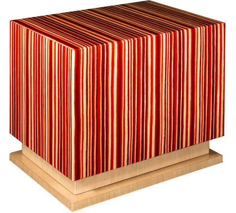 Italian Lacquered Wood Box Urn in “Evita”