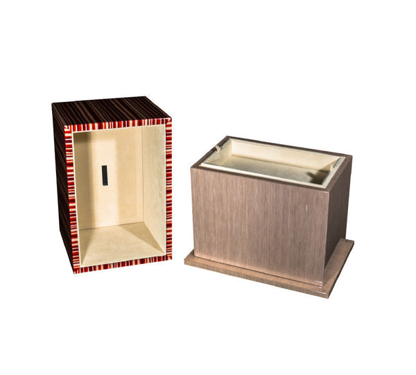 Italian Lacquered Wood Box Urn in “Evita”