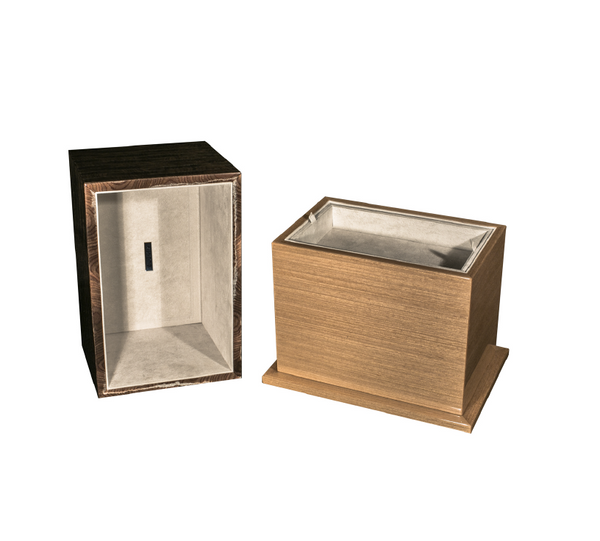 Italian Lacquered Wood Box Cremation Urn in “Moonlight”
