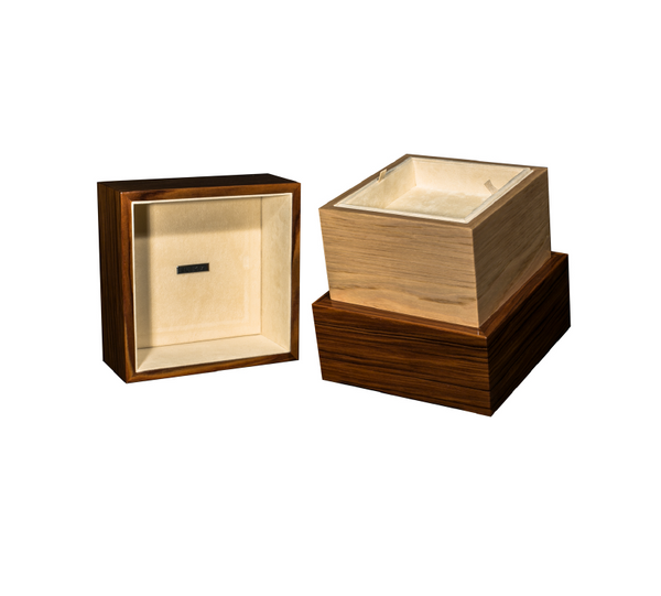 Italian Lacquered Cube Cremation Urn in “Pure”