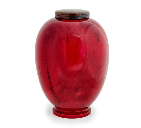 Handmade Red Maple Wood Cremation Urn
